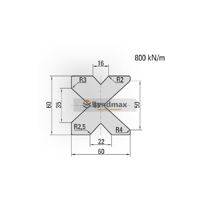 press brake tool- 4 V die 21207