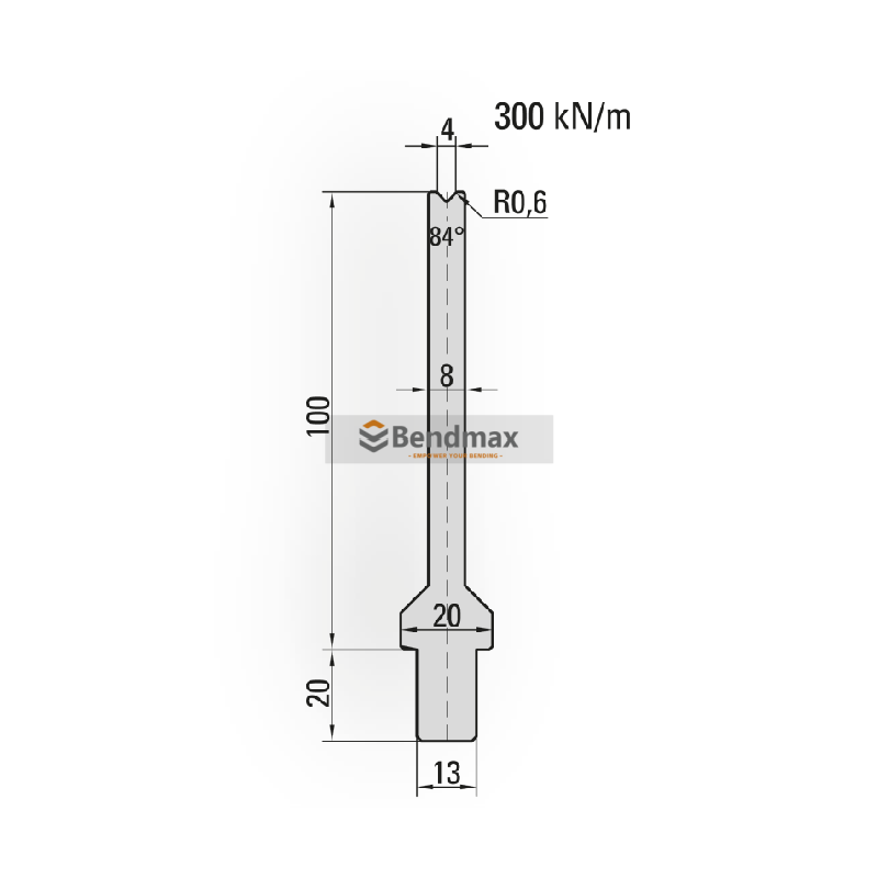Sheet metal forming process using V bending die
