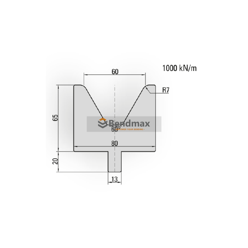 60 Degree V60 Profile with R7 Radius for Smooth Heavy Bending