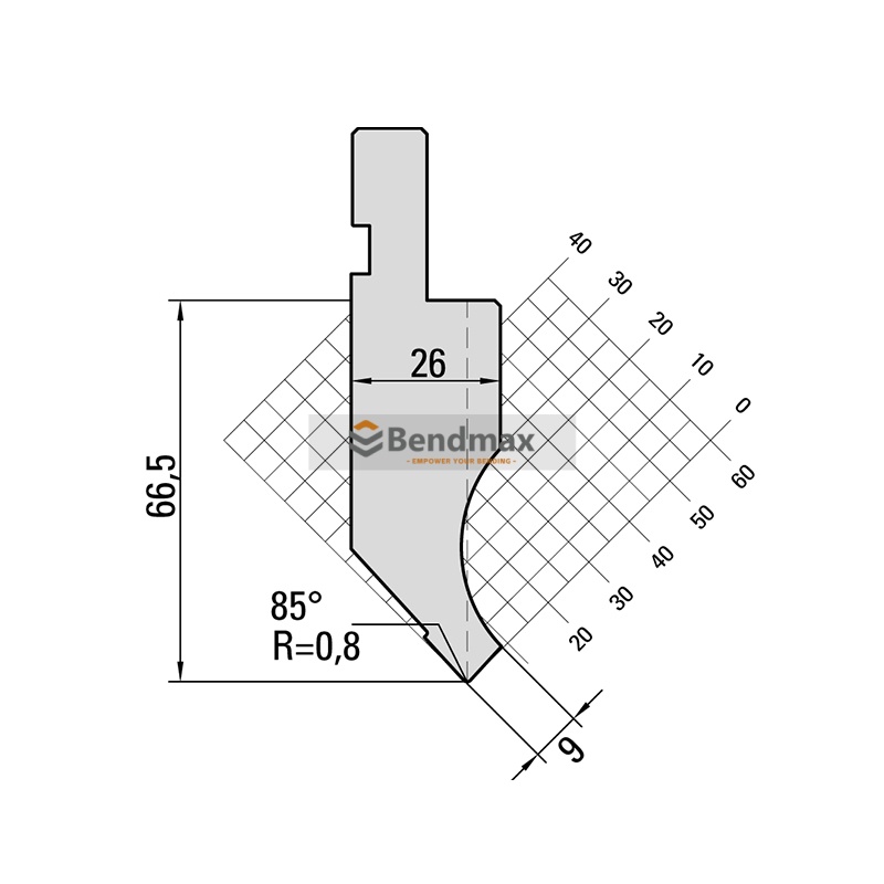 85 Degree Press Brake Standard Punch